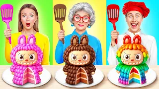 أنا مقابل جدتي في تحدي تحضير الطعام المأجورون الطبخ المذهلة Multi DO Challenge 