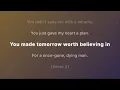 Morgan Wallen – Dying Man (Lyrics) | Emotional Country Song