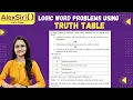 How to solve Word Problems Using Truth Table Class 11 and Class 12