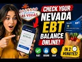 How to check Nevada EBT balance online