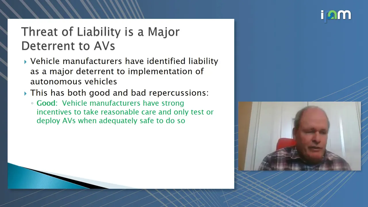 Gary Marchant: "Autonomous Vehicles, Liability and Private Standards"