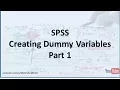 SPSS How to create a set of Dummy Variables - Part 1