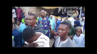 alh saoty arewa on stage with sheik kazeem raji ayomo