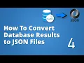 Part-4 SDET Essentials How to Convert Database Results into JSON Files