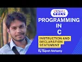 6 Instructions And Declaration Statement Programming in C Odia