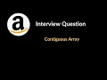 Contiguous Array Amazon Interview Question Array Hashing LeetCode 525 C