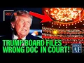 Trump FUMES as his Kennedy Board Screws Up and Files Wrong Resolution Which Kills his Case