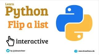 03 Flip a list in python - Python List Exercises Tutorial Interactive