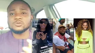 wizkid visit davido and tiwa savage at afro nation festival in portugal