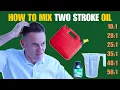 How to mix two stroke oil with gasoline SIMPLE instructions Mix oil and gas for Ryobi weed eater