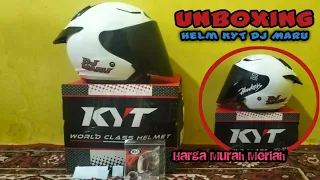unboxing helm kyt dj maru tiktok harga 400rb an 