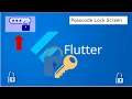 Flutter Tutorial - How to use Pass Code Lock Screen Flutter Plugin for iOS and Android