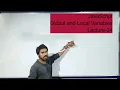 JavaScript Global And Local Variables Lecture-24 in Hindi
