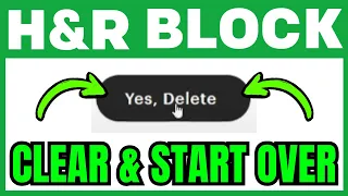 How To CLEAR And START OVER In H R Block Online QUICK EASY 2026