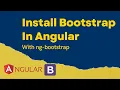 How to Install Angular Bootstrap With ng-Bootstrap
