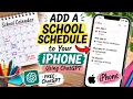How to Add a School Schedule to iPhone Calendar Using ChatGPT for FREE