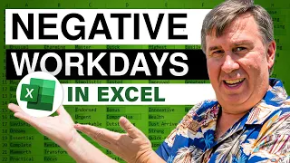 Excel - Calculate Work Days Until End of the Month using EOMONTH WORKDAY Functions
