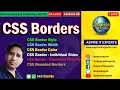 CSS Borders Border Style Border Width Border Color Rounded Borders