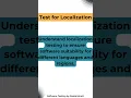 Test for Localization