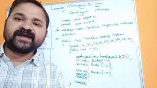 GridLayout in Java Layout Managers Java AWT Applets Swings Java Programming Frames
