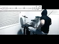 【ドラム譜面】ゼッタイmust断面 / (K)NoW_NAME（ドロヘドロ Dorohedoro Season2 OP）ドラム 叩いてみた【DRUM COVER】