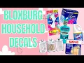 HOUSEHOLD BLOXBURG DECALS Bloxburg Roleplay Nataya Mi Shel