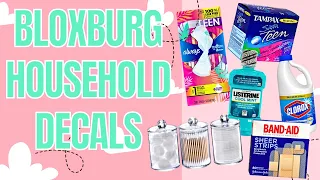HOUSEHOLD BLOXBURG DECALS Bloxburg Roleplay Nataya Mi Shel