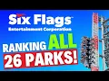 Ranking ALL 26 Six Flags Theme Parks By Their Roller Coasters