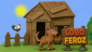 3 CUENTOS INFANTILES DEL LOBO FEROZ: Los tres cerditos, Caperucita Roja y Los Siete Cabritillos