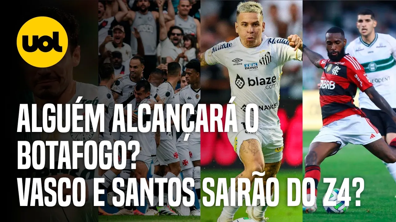???? FLAMENGO E PALMEIRAS ALCANÇARÃO BOTAFOGO? VASCO E SANTOS VÃO ESCAPAR DO REBAIXAMENTO?