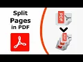 How to split pdf pages using Adobe Acrobat Pro DC 2022