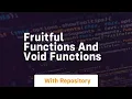 fruitful functions and void functions