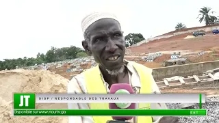Cimetière musulman de Bikélé fin des travaux du mur de soutènement