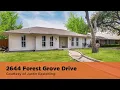 2644 Forest Grove Drive Richardson TX 75080 Justin Easterling Homes for Sale