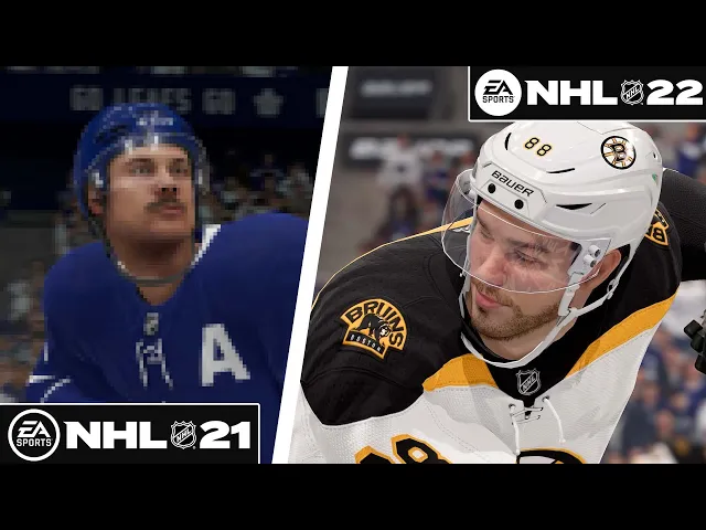 NHL 22 vs. NHL 21 *ARE THE GRAPHICS ACTUALLY BETTER?*