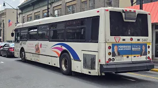 On-Board Ride NJ TRANSIT 84 JOURNAL SQ VIA BERGENLINE NABI 40-SFW 5447