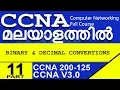 CCNA Part 11 Binary and Decimal Conversions