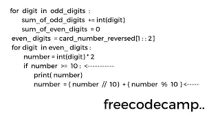 lmplementing the Luhn Algorithm Python Beta Certification Step 28