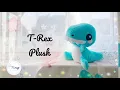 DIY T-Rex Plush Toy FREE PATTERN DOWNLOAD Step-by-step Tutorial for beginner DIY