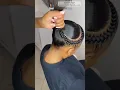 Sleek braided updo hairstyle
