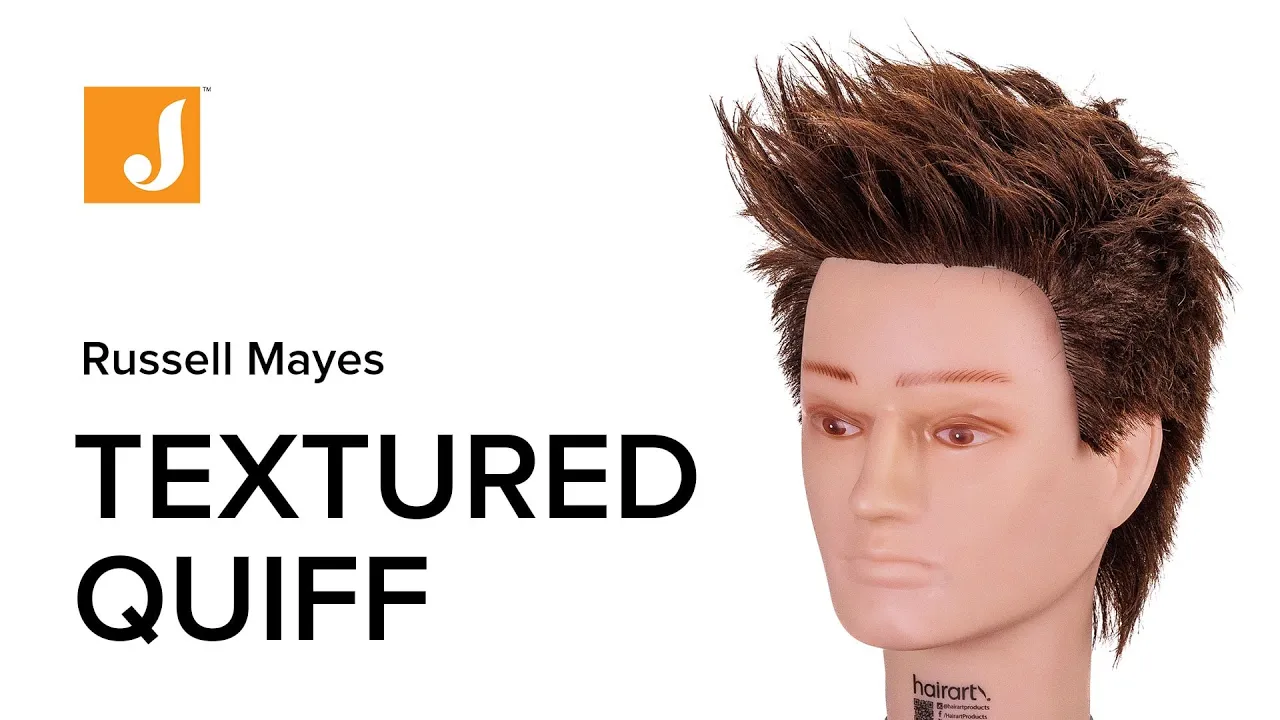 Men's Textured Short Quiff Haircut Tutorial