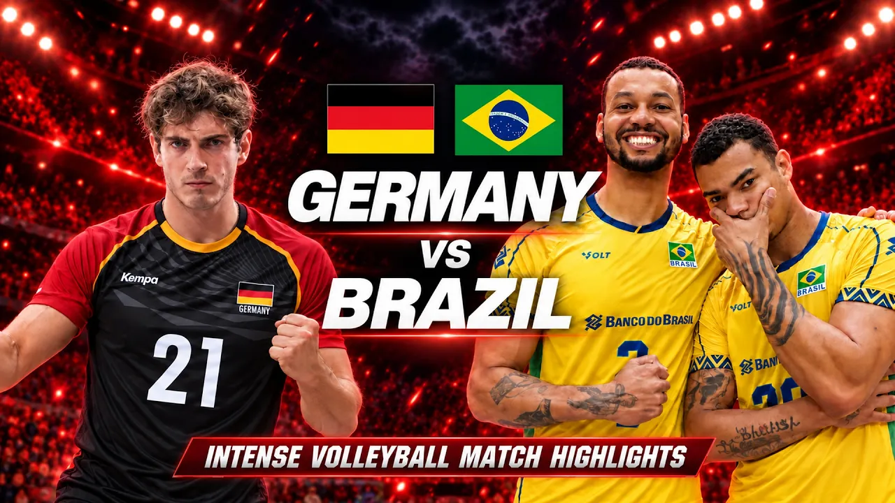 Germany vs Brazil Epic Volleyball Battle Highlights