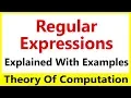 TOC Regular Expressions Explained with Examples