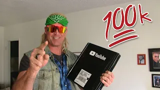 Unboxing YouTube 100k Creator Award (silver) Undercover Cop style!!