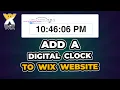 Velo Code Tutorial Add Simple Digital Clock to WIX website STEP-BY-STEP Wix Ideas