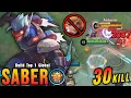 Download Lagu Dit is waanzinnig!! Saber 30 kills, super moordmachine!! - Bouw de beste Saber ter wereld ~ MLBB