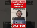 Explain internal working of a HashMap