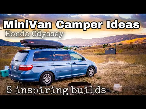 Download MP3 **5 Awesome MiniVan Camper Conversions** Honda Odyssey Minivan Camper Tour, Inspiration and Ideas