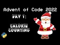 Day 1 Calorie Counting AOC2022 Python