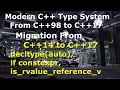 C Migration From C 14 to C 17 - if constexpr